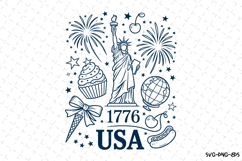 1776 USA svg Design | 4th of July Svg | Svg Files for Cricut Product Image 1