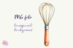 Whisk Clipart Sublimation Baking PNG Product Image 1