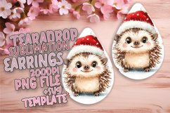 Bright Teardrop Earrings Design for Sublimation , Christmas Product Image 1