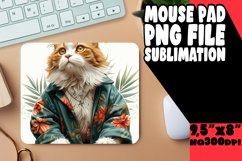 Charming Cat Craze Sublimation Mousepad PNG Product Image 1