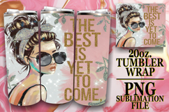 Cheerful evenings 20oz tumbler wrap, Woman Product Image 1
