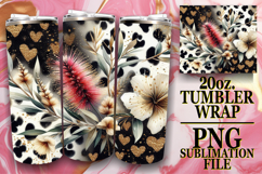 Bright Mornings 20oz tumbler wrap, Leopard Prints Product Image 1