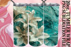 Sublimation Floral Fantasy Tumbler Wrap Design Spring 20oz Product Image 1