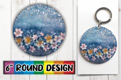 Radiant Glitter Leopard Sublimation : Keychain, Coaster Product Image 1
