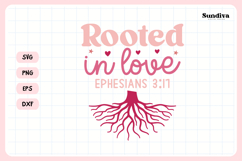 Christian Valentine's Day Quote SVG | Rooted In Love Product Image 3