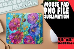 Bright Flower Mouse Pad Patterns PNG Product Image 1