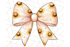 Watercolor Summer Bow Clipart PNG, Coquette Bright Bow Png Product Image 3