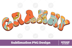 granny Png Retro Retro Mother&#039;s Day Mom Sublimation Product Image 1