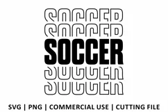 Soccer SVG | Stacked SVG Product Image 2