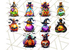 Bright Halloween Potion Bottle PNG Clipart, Holiday Elements Product Image 7