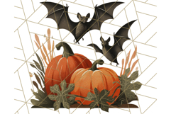 Vintage Halloween PNG Clipart, 1950s Retro Graphics Clip Art Product Image 3