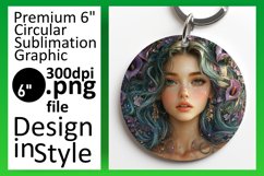 Stylish Circle Design for Keychains , Fairy Product Image 1