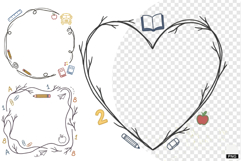 Back To School Frames Clipart Product Image 1