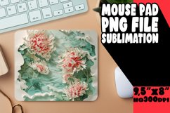 Mouse Pad 3D Flower Hole Sublimation Pattern PNG Product Image 1