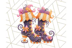 Kawaii Halloween Clipart Cute Kids and Candy Elements Png Product Image 3