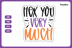 Halloween Small Business Packaging Sticker | Hex You Product Image 3