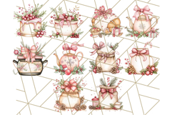 Christmas Cottagecore Kitchen Clipart PNG, Holiday Decor Product Image 3