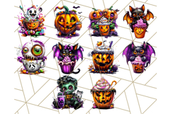 Spooky Café Cuties Halloween PNG Clipart, Holiday Elements Product Image 3
