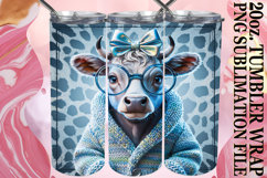 JOYFUL NIGHTS 20oz TUMBLER WRAP, Cute Cow Product Image 1