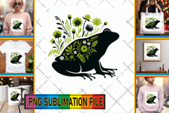 Fun Tote Bag Gift Ideas PNG, Flower Animals Product Image 1