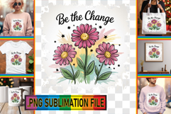 Unique PNG TSHIRT Magic, Flowers Quote Product Image 1