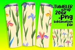 Boho Floral Oasis Sublimation Tumbler Wrap Product Image 1
