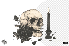 Watercolor Gothic Halloween Clipart Product Image 1
