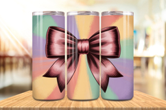 Valentine’s Day Colorful Bows Tumbler Wrap PNG Big Bundle Product Image 2