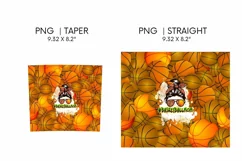 Basketball Mom Tumbler | Sublimation | Taper | Straight Product Image 2