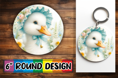 Sweet Circle Car Coaster Design, Goose Product Image 1