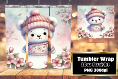 FLAWLESS PNG for 20oz Tumbler , Cute Animals Product Image 1