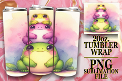 Joyful nights 20oz tumbler wrap, Cute Animals Product Image 1