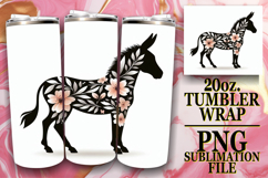 RADIANT EVENINGS 20oz TUMBLER WRAP, Flower Animals Product Image 1