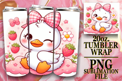 Heartfelt joy 20oz tumbler wrap, Cute Goose Product Image 1
