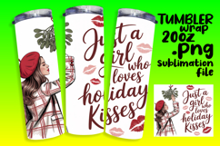 PLAYFUL 20oz Tumbler Design for Customization , Just A Girl Product Image 1