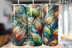 Spring Leaves Tumbler Wrap - High Quality 300 Dpi Product Image 1