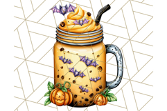 Ghost Café PNG Clipart, Cute Ghost Baristas Halloween Treats Product Image 3