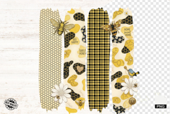 Honey Bees Brushtrokes Clipart Product Image 1
