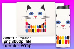 Colorful Cat Creations: Tumbler Wrap Delights Product Image 1
