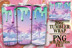 Cheerful evenings 20oz tumbler wrap, Winter Product Image 1