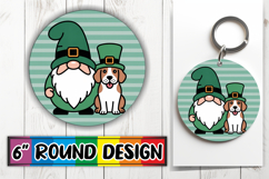 Cute Watercolor Spring Animals Round Design PNG Product Image 1