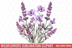Wildflowers Sublimation Clipart Product Image 1
