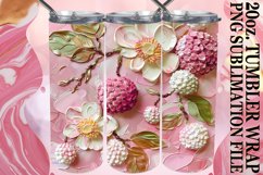 Vibrant Bloom Tumbler Wrap Art Product Image 1