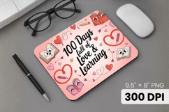 100 days of school Mouse Pad, Teacher PNG Sublimation Design Product Image 1