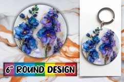 Radiant Floral Gold Sublimation Coasters Product Image 1