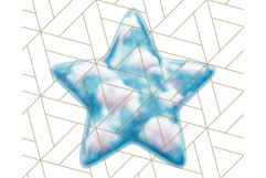Cute Puffy Star Clipart PNG, 3D Glossy Pastel Stars Clip Art Product Image 3
