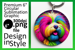 Lovely Circle Design Car Coaster PNG , Dog Product Image 1