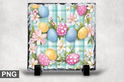 Easter Spring Square Sublimation Slate Design Product Image 1