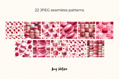 Macaron Patisserie Digital Paper Kit Rococo Patterns Product Image 2