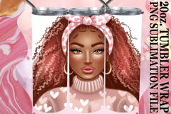 GIFT OF CHEER 20oz TUMBLER WRAP, Afro Girl Product Image 1